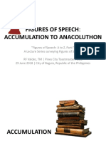 Figures of Speech Accumulation To Anacoluthon
