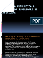 Semiologia chirurgicala a membrelor superioare si inferioare