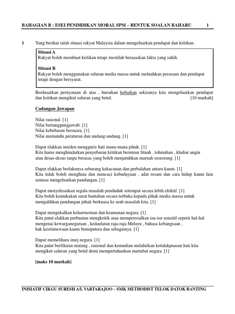 Soalan Esei 2018 Pdf