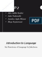 Six Functions of Language