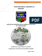 Informe de Analisis de Germinacion de Semillas Vistas, Pilar P