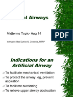 Artificial Airways - Aug14
