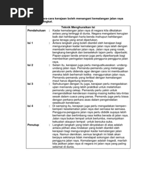 Langkah Menangani Kemalangan Jalan Raya Pdf