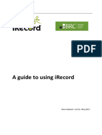 IRecord User Guide