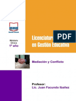 Mediación y resolución de conflictos