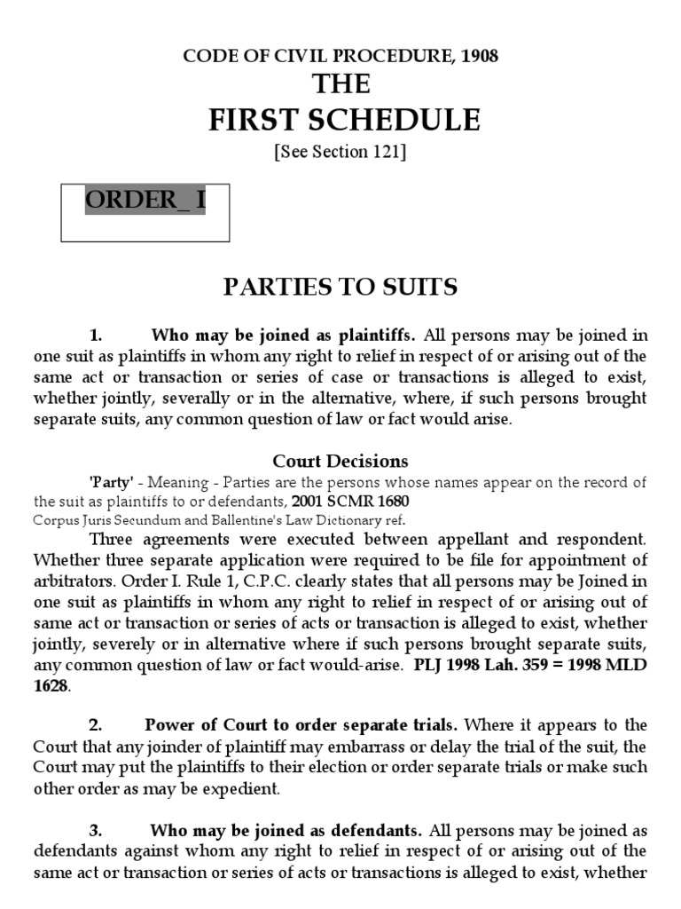 Code of Civil Procedure Orders and Rules PDF Lawsuit Eviction