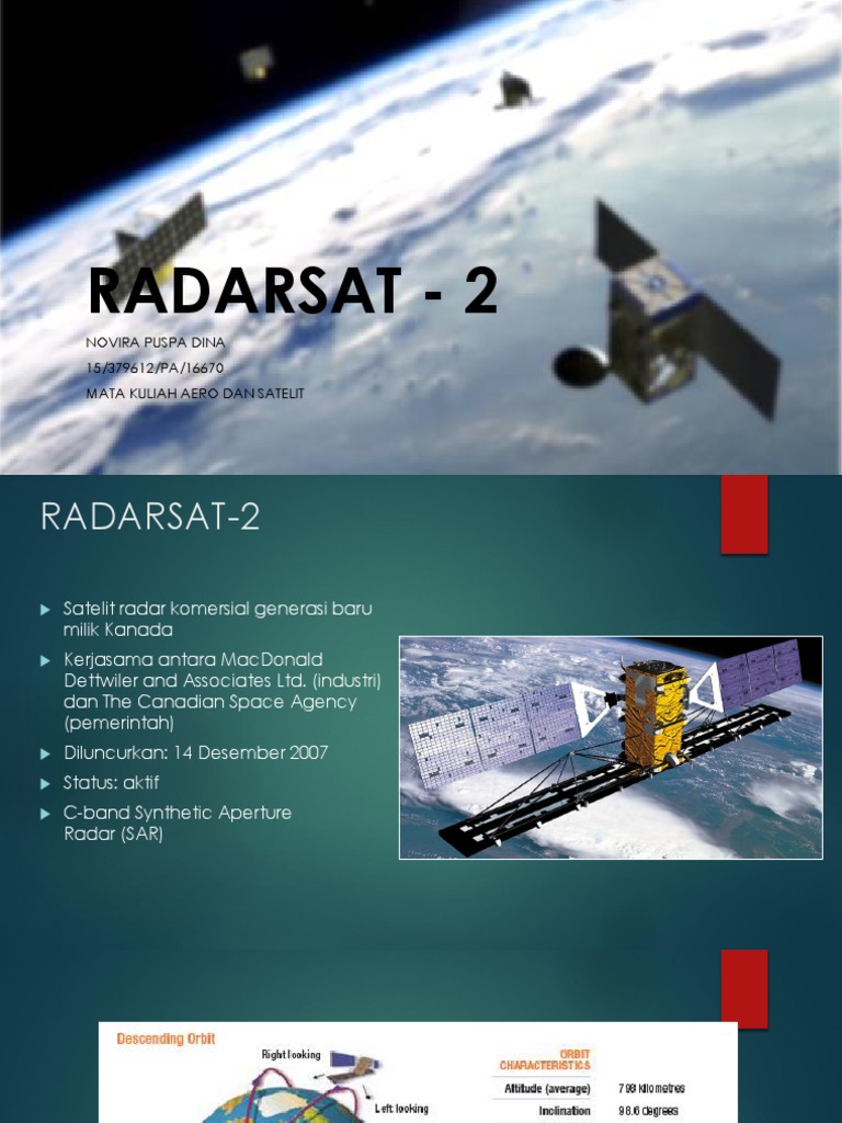 Informasi RADARSAT-2 dan Fungsinya | PDF