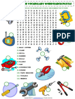 Tools Wordsearch Puzzle Worksheet