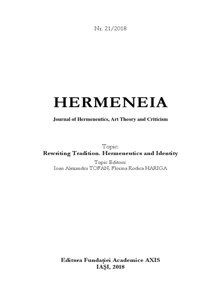 Hermeneia 21 2018 Final Pdf Pdf Metaphysics Cognition