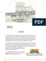La Investigación Y La Innovación en Los Programas de Historia Y Ciencias Sociales en Colombia. Una Propuesta Desde El Proyecto 6X4