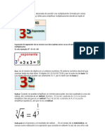 Potencia Son Una Manera Abreviada de Escribir Una Multiplicación Formada Por Varios Números Iguales