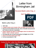 MLK Letter From Birmingham Jail Background