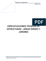 Especificaciones Tecnicas de Estructuras - Areas Verdes y Jardines