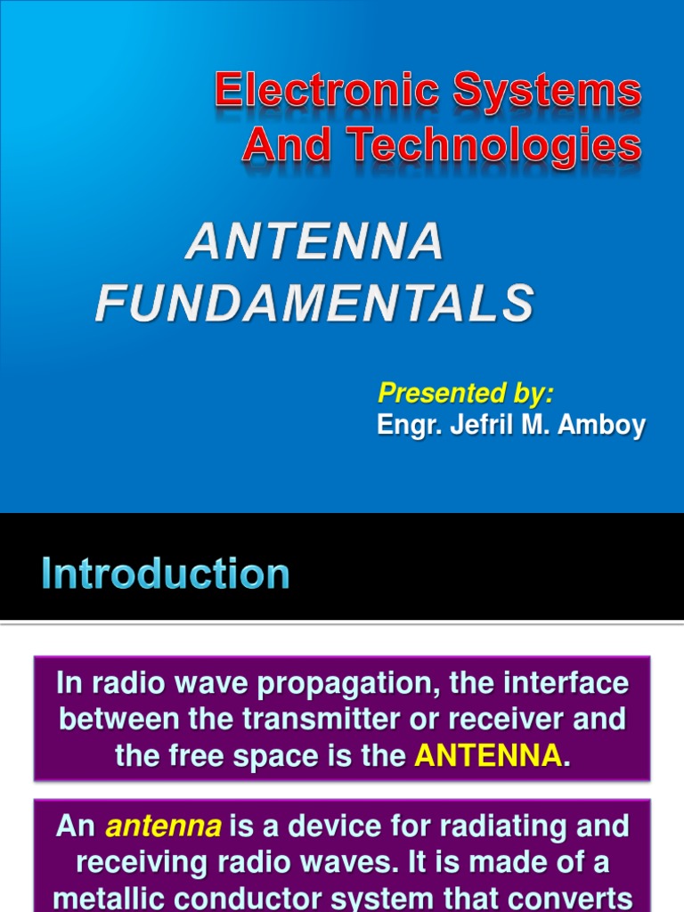 Antenna Fundamentals PDF PDF Antenna (Radio) Broadcasting