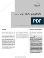 2016 Nissan Versa - Sedan OM PDF
