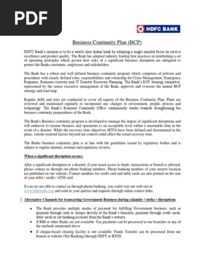 Business Continuity Plan