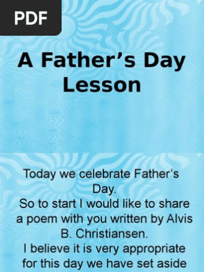 A Father's Day Lesson
