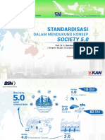 Standardization in Indonesia Towards Society 5.0 - Ka. BSN