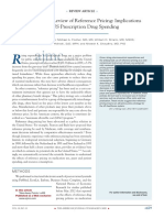 A Systematic Review of Reference Pricing: Implications For US Prescription Drug Spending