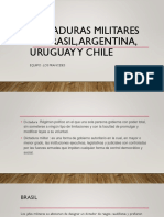 Dictaduras Militares de Brasil, Argentina, Uruguay y Chile