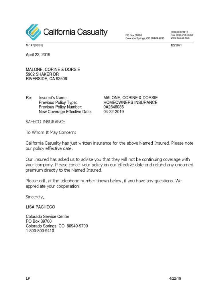 PO Box 39700 Colorado Springs, CO 809499700 (800) 8009410 Fax (888