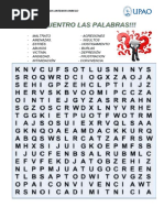 Sopa de Letras de Acoso Escolar - 15 | PDF