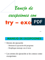Manejo de Excepciones Try - Except Python