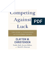 Competing Against Luck The Story of Innovation and Customer Choice PDF
