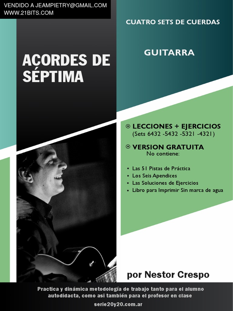 GUITARRA - Acordes de 7ma. (Sin Pistas de Práctica Ni Soluciones) PDF
