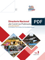 Directorio Nacional de Centros Poblados Del Departamento Ica 2017 