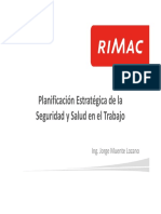 Planificación Estratégica SST - RIMAC PDF