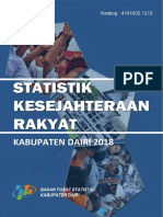 Statistik Kesejahteraan Rakyat Kabupaten Dairi 2018 PDF
