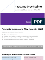 ITIL 4 - Resumo de Mudanças