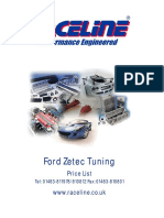 Ford Zetec Tuning: Price List WWW - Raceline.co - Uk