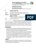 Informe-020 Regularizacion de Cronogrma de Avance de Obra