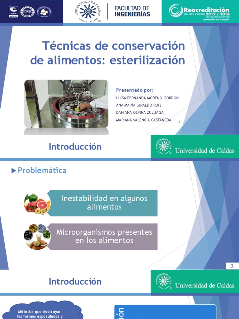 Esterilización de Alimentos Envasados | PDF | Esterilización ...