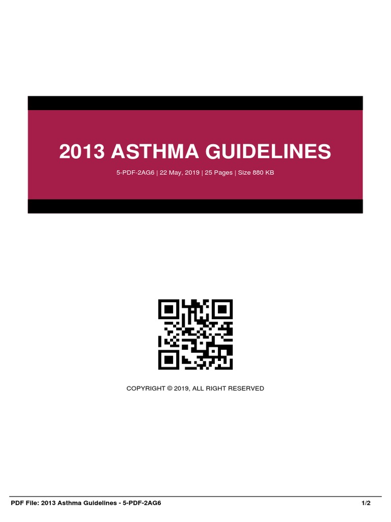 IDb14367cb12013 Asthma Guidelines PDF