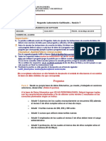 Segundo Laboratorio Calificado 2019.1