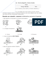 Evaluación de Historia Jueves 11 de Abrl