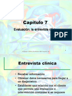 Capítulo 7: Evaluación: La Entrevista Clínica