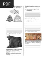 Avaliação - arte mesopotâmica e egípcia