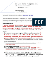 Bendiciones Sobre La Iglesia Fiel - Bosquejo PDF