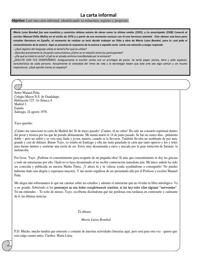 La Carta Informal | PDF