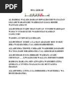 Zikir Wirid Panjang Sesudah Sholat Lafadz Latin