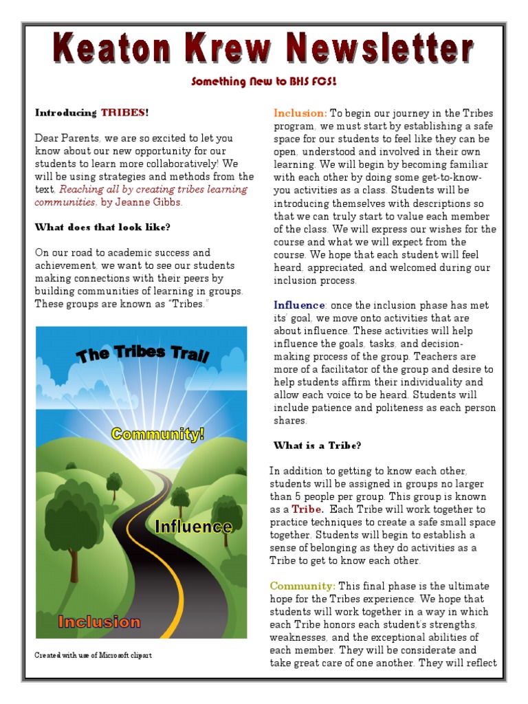 Keaton Project Newsletter | PDF | Inclusion (Education) | Learning