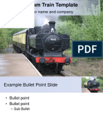Steam Train Template: Your Name and Company