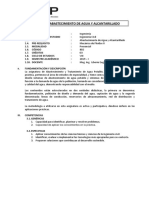 Sílabo de Abastecimiento de Agua Y Alcantarillado: Capacidad de Aplicar Los Conocimientos en La Práctica