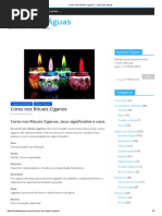 Cores Nos Rituais Ciganos - Linha Das Águas