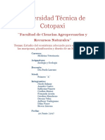 Universidad Técnica de Cotopaxi: Facultad de Ciencias Agropecuarias y Recursos Naturales