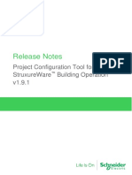 Project Configuration Tool - Release Notes - StruxureWare Building Operation v1.9.1